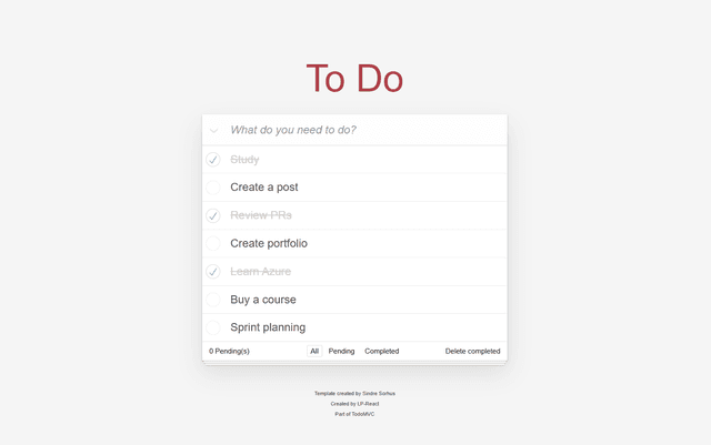 To Do App gallery 1